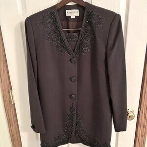 John Meyer Beaded Embroidered Suit and Skirt